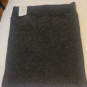 PINK Victoria's Secret Shimmering Black Pencil Skirt